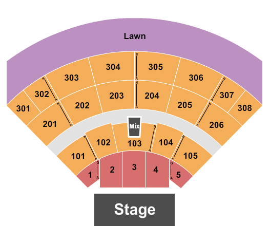 Acrisure Amphitheater Pitbull Seating Chart